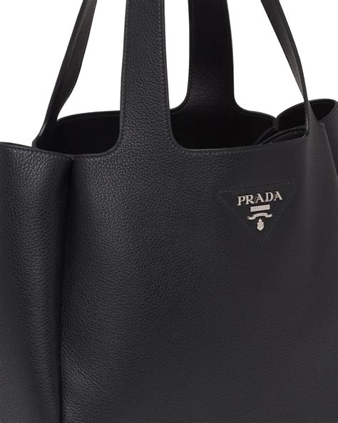 black leather prada purse|More.